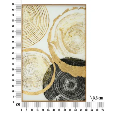 Panel ze szkła w ramie WOODY 60x3,5x90 cm